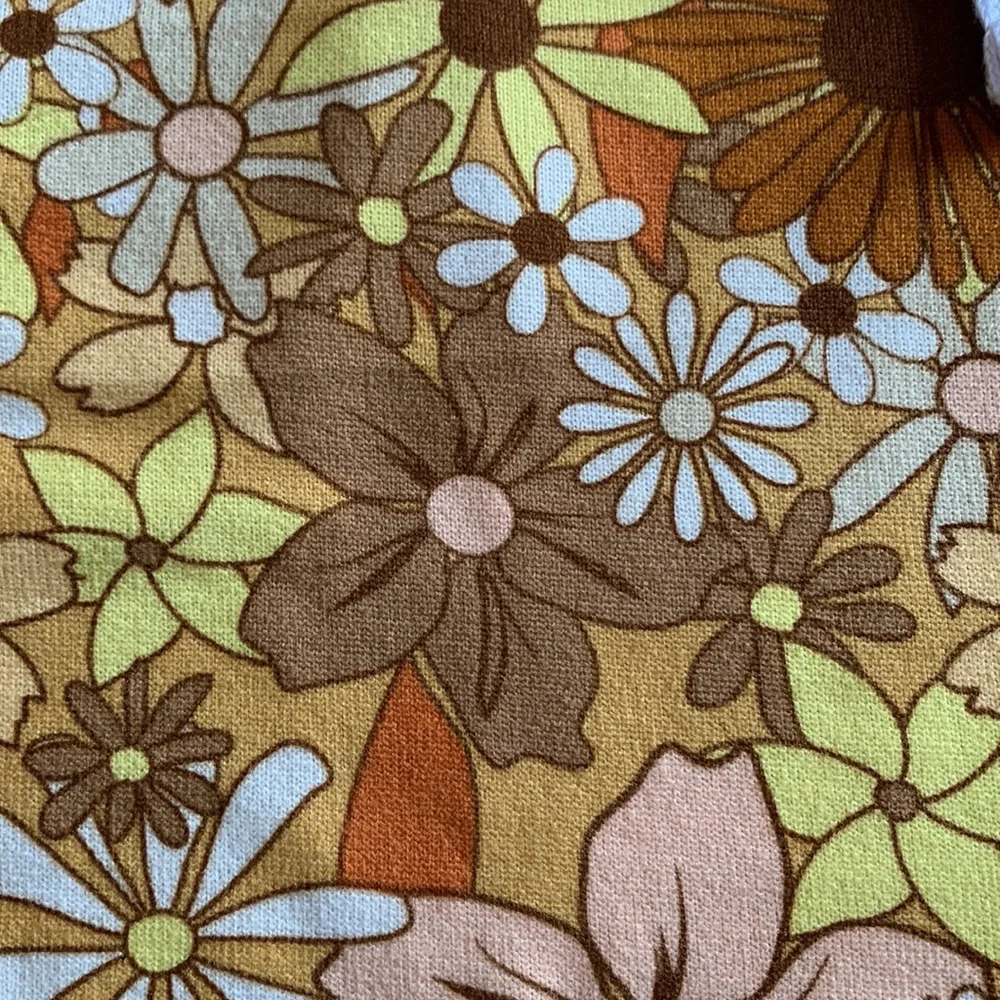 Retro Floral Design Pull on Lounge Shorts - Picture 3 of 10